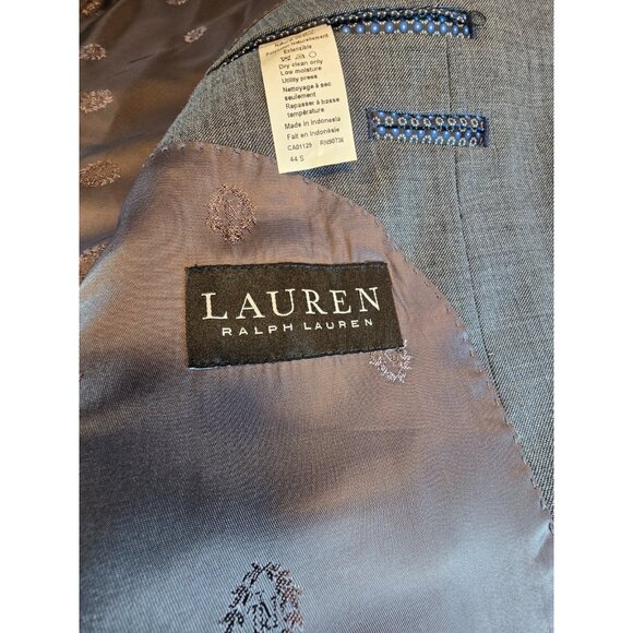 NWOT Lauren Ralph Lauren Black Label Blazer 44S Gray Wool Stretch Men's Jacket - Picture 9 of 16